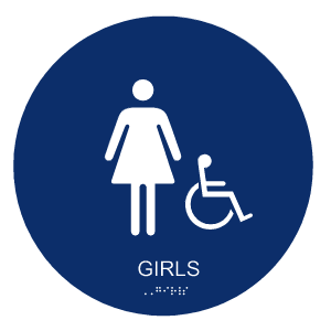 California ADA Girls Restroom Signs
