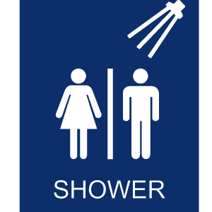 All-Gender Shower Signs
