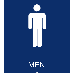 Men Restroom Signs