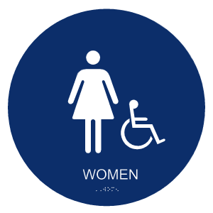California ADA Women Restroom Signs
